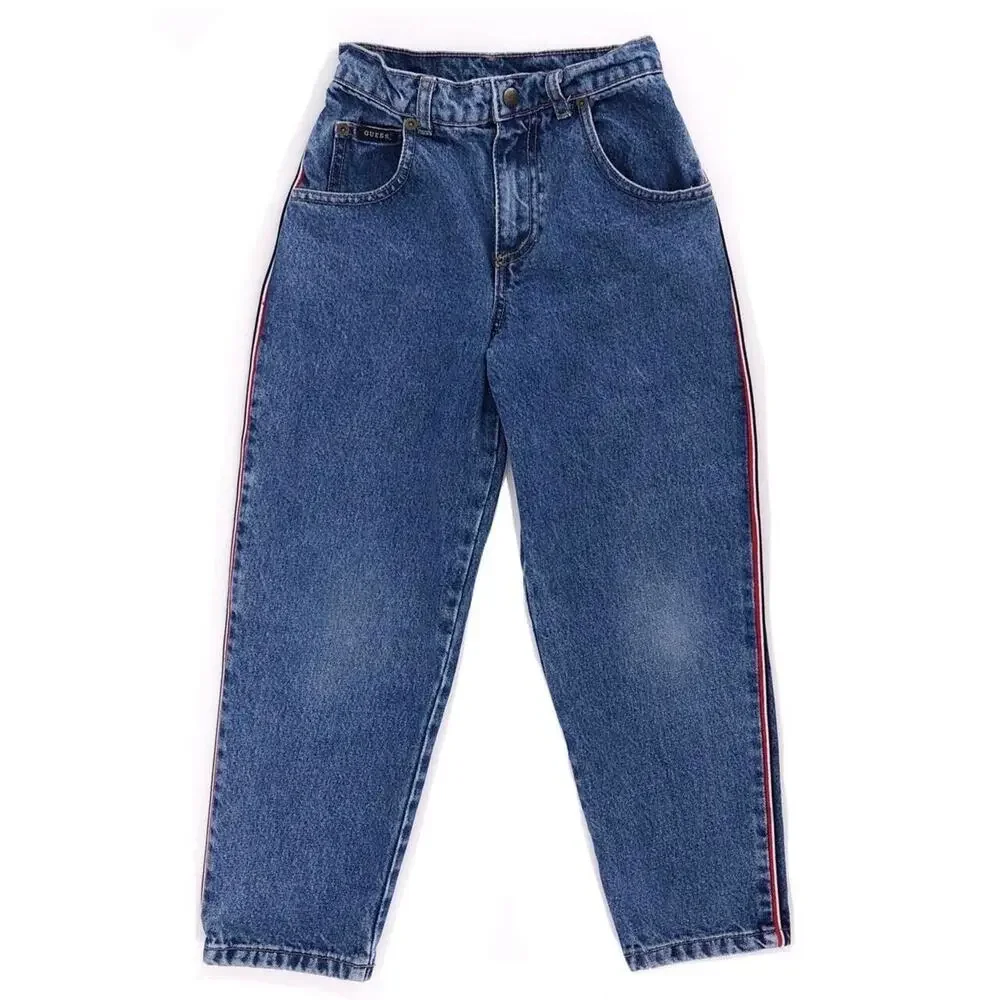 90s Guess Side Stripe Jeans 1990s Vintage